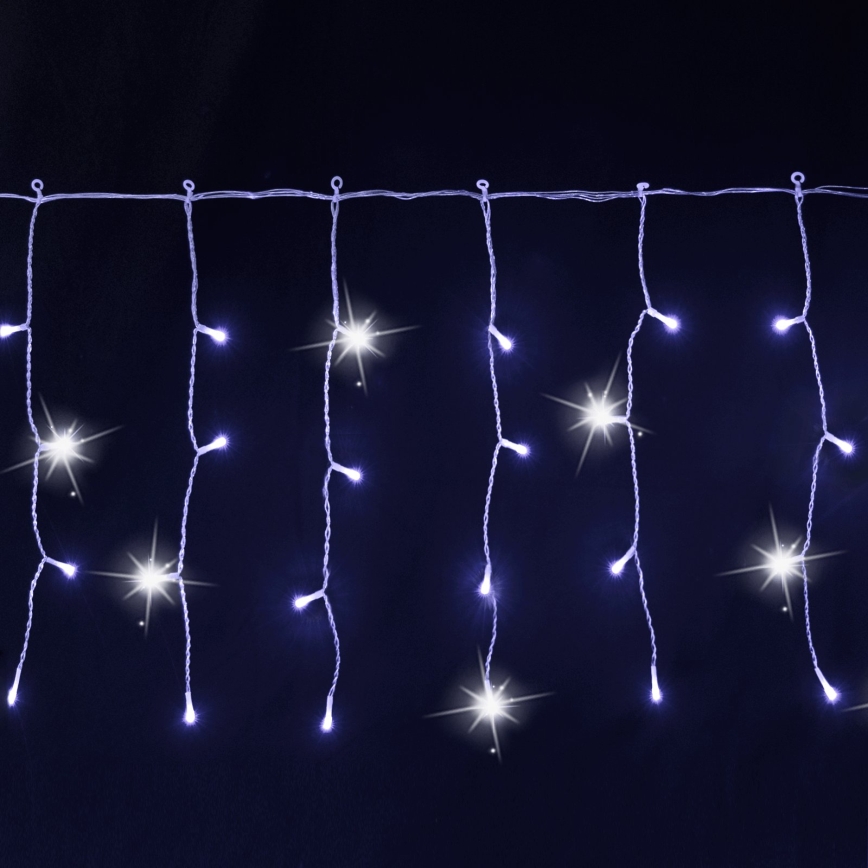Aigostar - LED Venkovní vánoční řetěz 200xLED 8x0,4m IP44 studená bílá