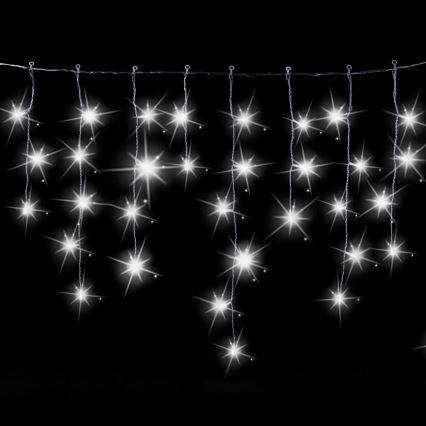 Aigostar - LED Venkovní vánoční řetěz 200xLED 8x0,6m IP44 studená bílá