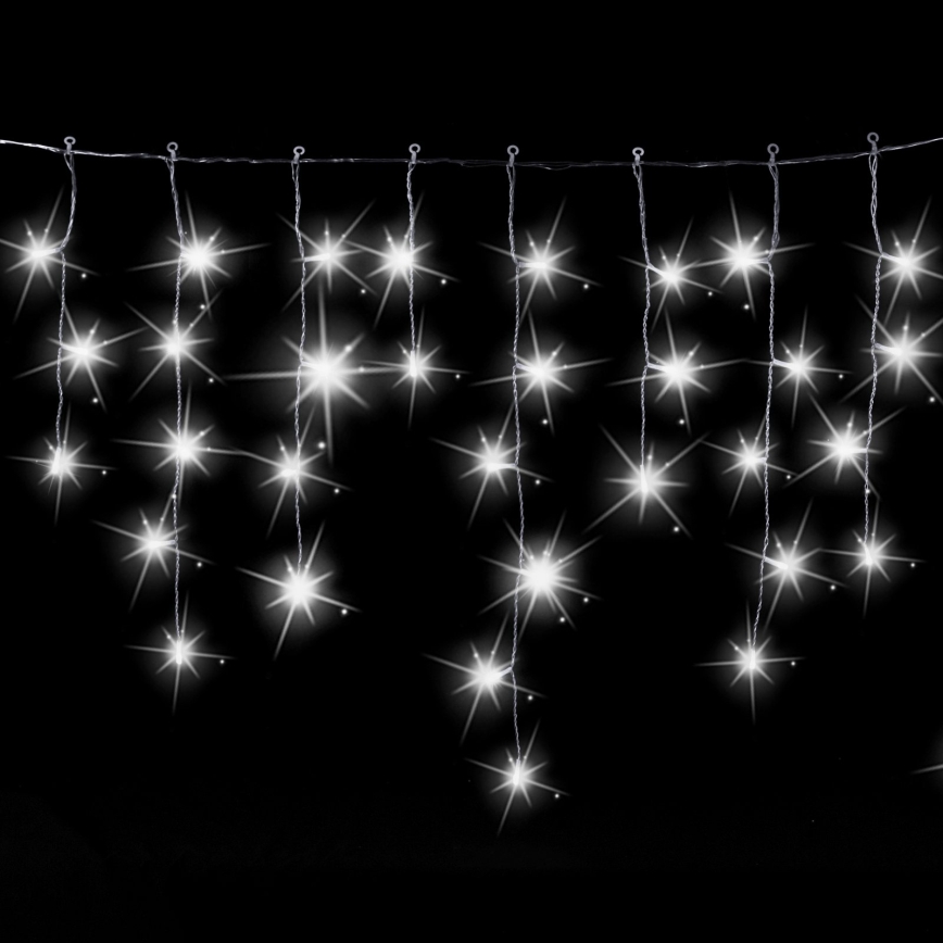 Aigostar - LED Venkovní vánoční řetěz 200xLED 8x0,6m IP44 studená bílá