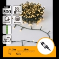 Aigostar - LED Venkovní vánoční řetěz 300xLED/8 funkcí 18m IP44 teplá bílá