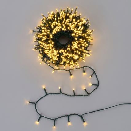 Aigostar - LED Venkovní vánoční řetěz 300xLED/8 funkcí 18m IP44 teplá bílá