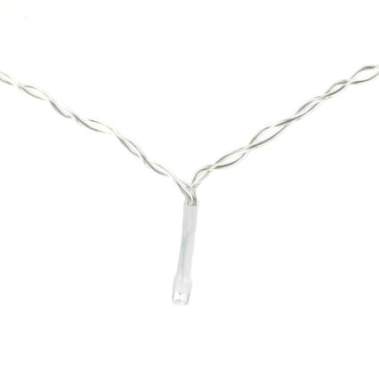 Aigostar-LED Venkovní vánoční řetěz 300xLED/8 funkcí 3xAA 6x2m IP44 studená bílá