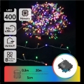 Aigostar - LED Venkovní vánoční řetěz 400xLED/8 funkcí 4xAA 20,3 m IP44 multicolor