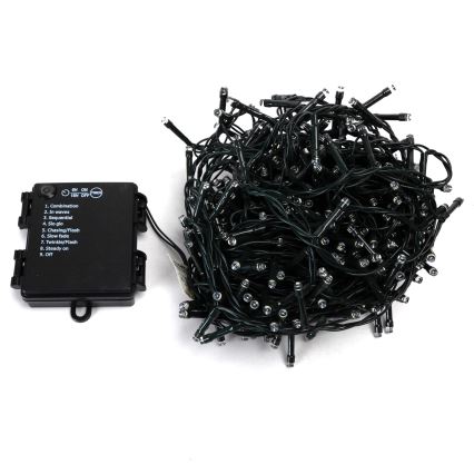 Aigostar - LED Venkovní vánoční řetěz 400xLED/8 funkcí 4xAA 20,3 m IP44 multicolor