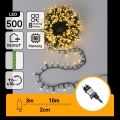 Aigostar - LED Venkovní vánoční řetěz 500xLED/8 funkcí 13m IP44 teplá bílá