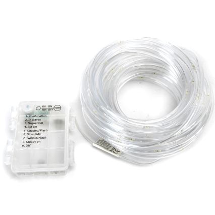 Aigostar - LED Venkovní vánoční řetěz 50xLED/8 funkcí 3xAA 5,3m IP44 multicolor