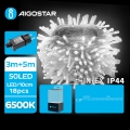 Aigostar - LED Venkovní vánoční řetěz 50xLED/8 funkcí 8m IP44 studená bílá