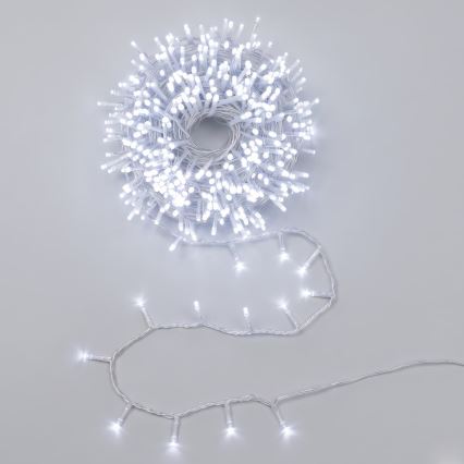 Aigostar - LED Venkovní vánoční řetěz 600xLED/8 funkcí 33m IP44 studená bílá