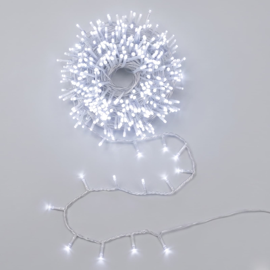 Aigostar - LED Venkovní vánoční řetěz 600xLED/8 funkcí 33m IP44 studená bílá