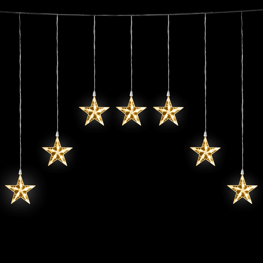 Aigostar - LED Venkovní vánoční řetěz 70xLED 1,2x1m IP44 teplá bílá hvězdy