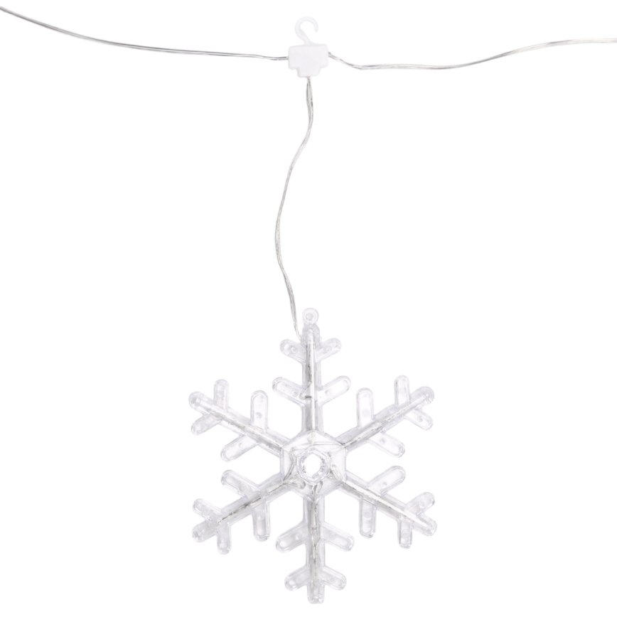 Aigostar - LED Venkovní vánoční řetěz 84xLED/8 funkcí 1,2x1m IP44 studená bílá vločky