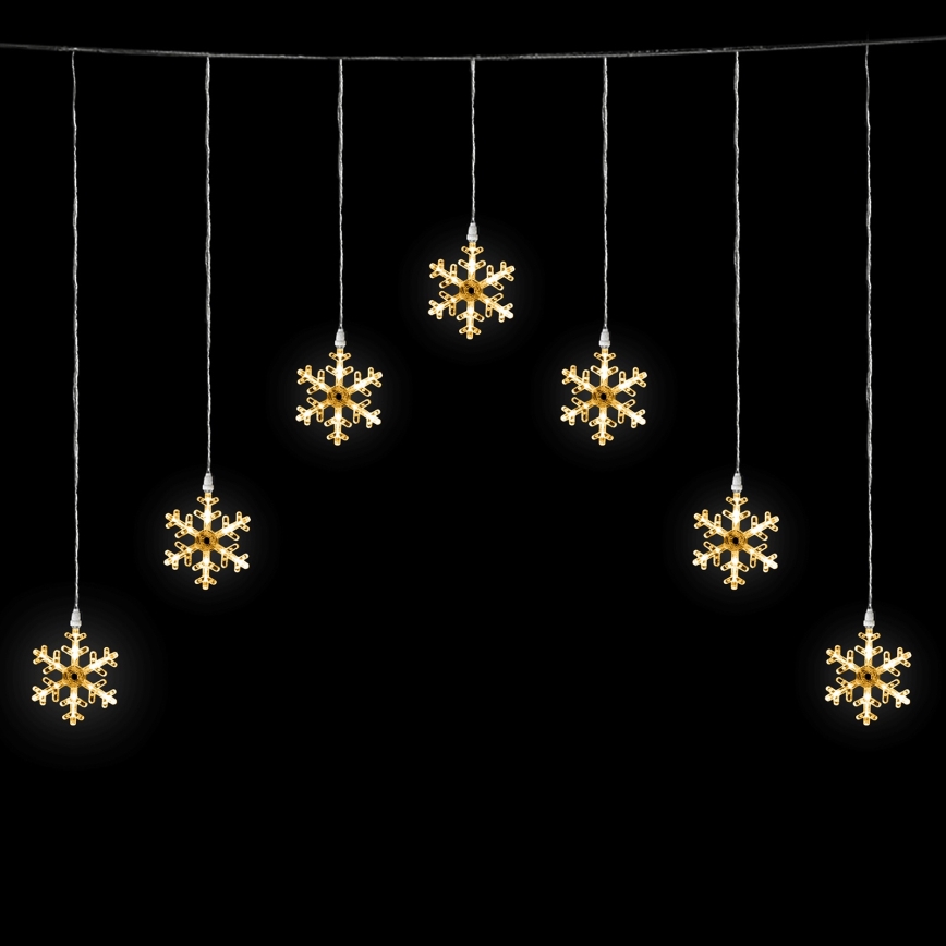 Aigostar - LED Venkovní vánoční řetěz 84xLED 1,2x1 m IP44 teplá bílá vločky