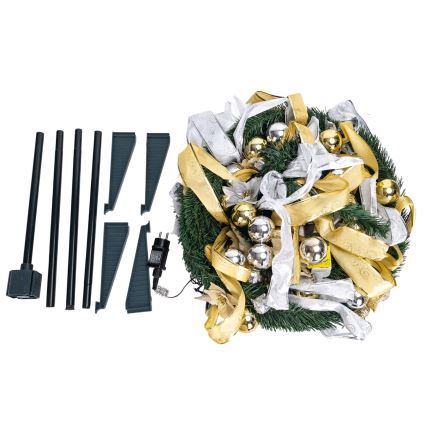 Aigostar - LED Venkovní vánoční strom 150xLED 1,8m IP44 bílá/zlatá studená bílá