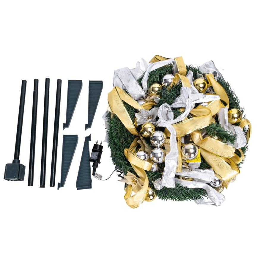 Aigostar - LED Venkovní vánoční strom 150xLED 1,8m IP44 bílá/zlatá teplá bílá
