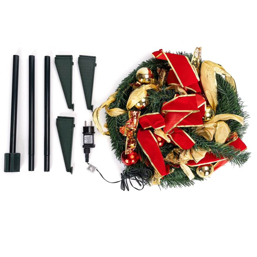 Aigostar - LED Venkovní vánoční strom 150xLED 1,8m IP44 červená studená bílá