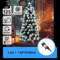 Aigostar - LED Venkovní vánoční stromek 125xLED/8 funkcí 1,2 m IP44 studená bílá