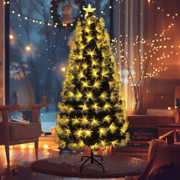 Aigostar - LED Venkovní vánoční stromek 125xLED/8 funkcí 1,2 m IP44 teplá bílá