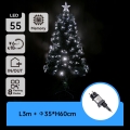 Aigostar - LED Venkovní vánoční stromek LED/3,6W/230V 60 cm IP44 studená bílá