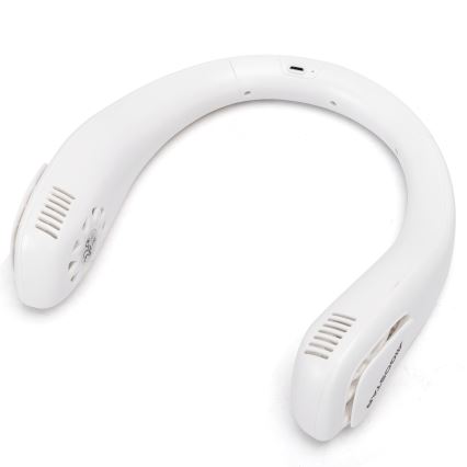 Aigostar - Nabíjecí ventilátor na krk 4W/5V 2000mAh bílá