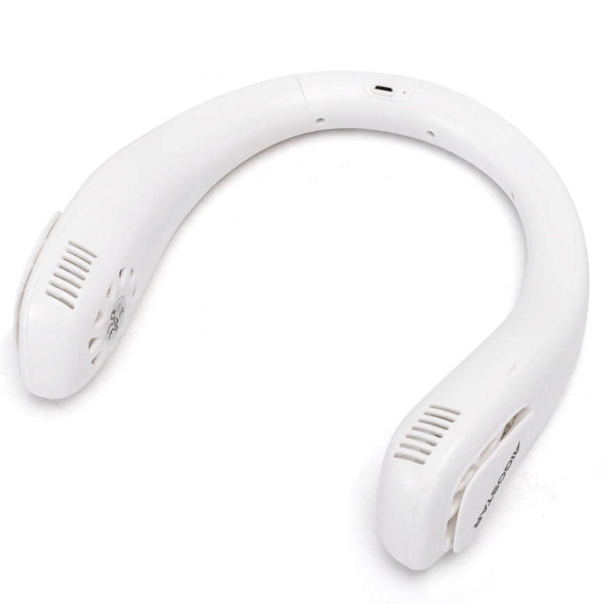 Aigostar - Nabíjecí ventilátor na krk 4W/5V 2000mAh bílá