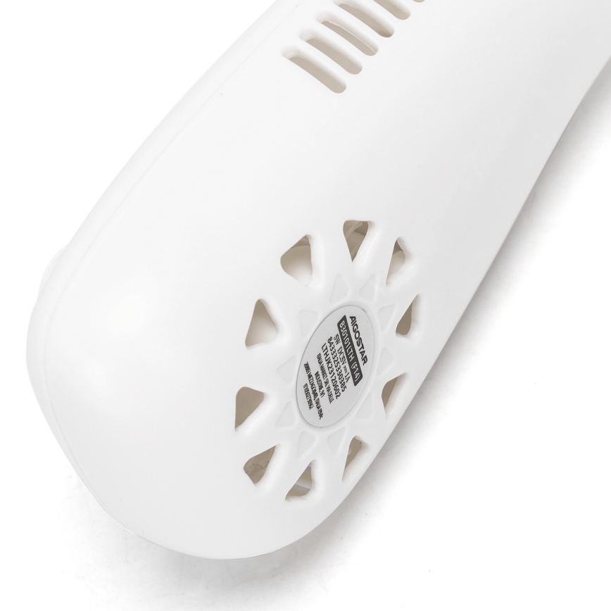 Aigostar - Nabíjecí ventilátor na krk 4W/5V 2000mAh bílá