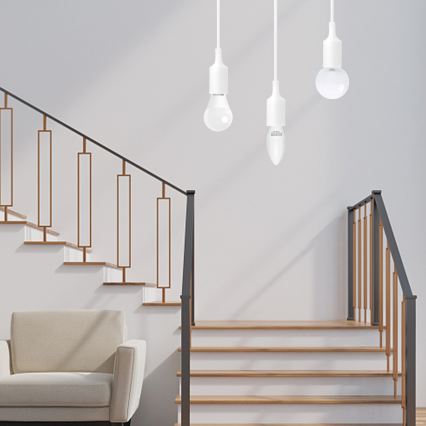 Aigostar - Napájecí kabel 1xE27/60W/250V bílá