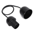 Aigostar - Napájecí kabel 1xE27/60W/250V černá
