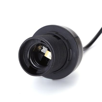 Aigostar - Napájecí kabel 1xE27/60W/250V černá
