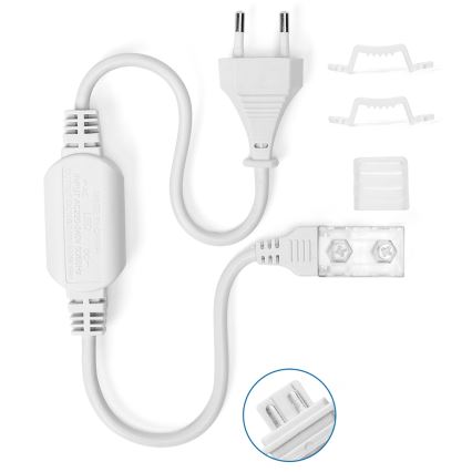 Aigostar - Napájecí zdroj pro LED pásky 10 mm 600W/230V bílá