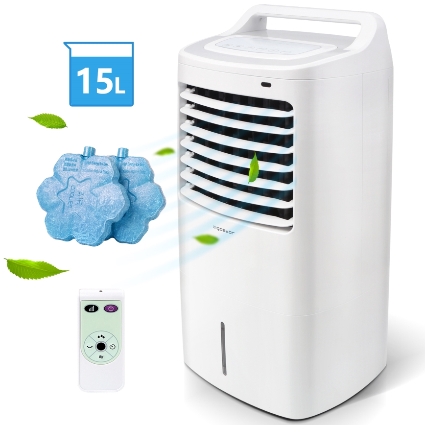Aigostar - Ochlazovač vzduchu 60W/230V bílá + dálkové ovládání