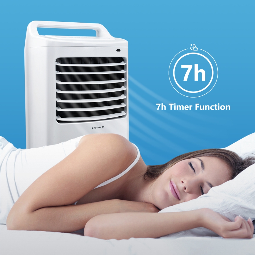 Aigostar - Ochlazovač vzduchu 60W/230V bílá + dálkové ovládání