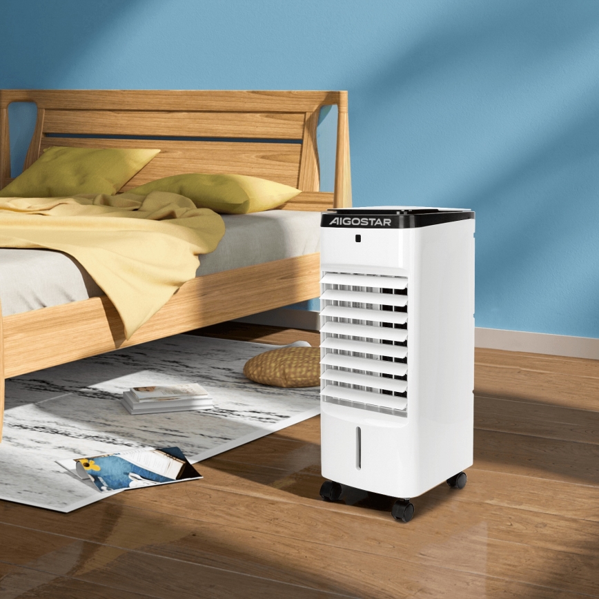 Aigostar - Ochlazovač vzduchu 60W/230V bílá + dálkové ovládání