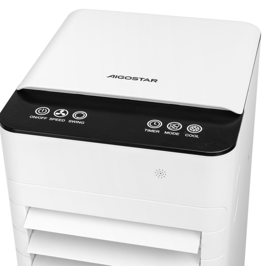 Aigostar - Ochlazovač vzduchu 80W/230V bílá + dálkové ovládání