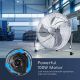 Aigostar - Podlahový ventilátor 100W/230V 51 cm chrom