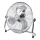 Aigostar - Podlahový ventilátor 100W/230V pr. 54 cm lesklý chrom