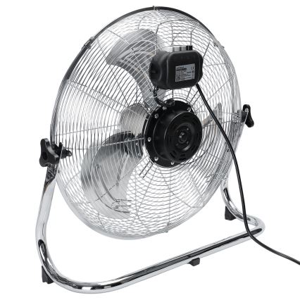 Aigostar - Podlahový ventilátor 100W/230V pr. 54 cm lesklý chrom