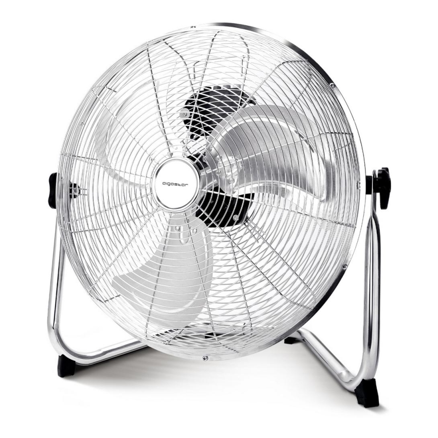 Aigostar - Podlahový ventilátor 60W/230V 44,5 cm lesklý chrom
