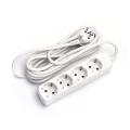 Aigostar - Prodlužovací kabel 4Z Typ F 1,5m bílá SCHUKO