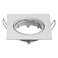 Aigostar - Rámeček pro podhledové svítidlo GU10 8,2x8,2 cm bílá