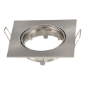 Aigostar - Rámeček pro podhledové svítidlo GU10 8,2x8,2 cm matný chrom