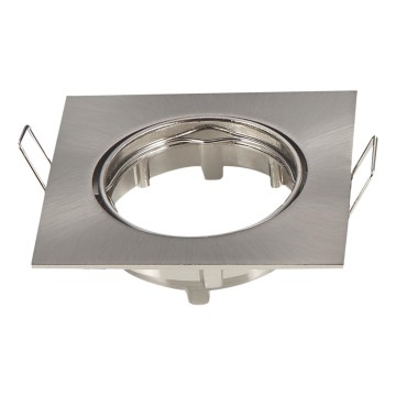 Aigostar - Rámeček pro podhledové svítidlo GU10 8,2x8,2 cm matný chrom