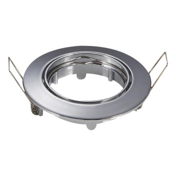 Aigostar - Rámeček pro podhledové svítidlo GU10 pr. 8,2 cm lesklý chrom