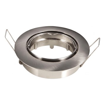 Aigostar - Rámeček pro podhledové svítidlo GU10 pr. 8,2 cm matný chrom