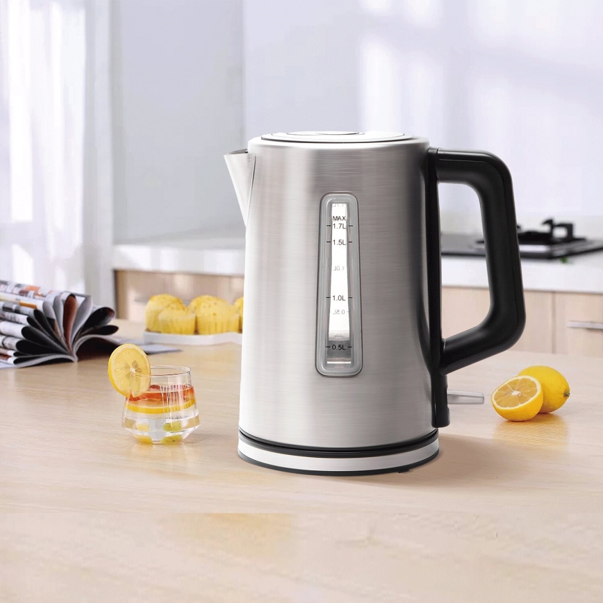 Aigostar - Rychlovarná konvice 1,7l 2200W/230V matný chrom