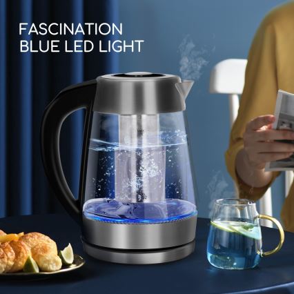 Aigostar - Rychlovarná konvice s filtrem 1,7 l 2200W/230V