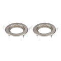 Aigostar - SADA 2x Rámeček pro podhledové svítidlo GU10 pr. 8 cm matný chrom