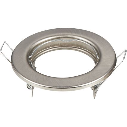 Aigostar - SADA 2x Rámeček pro podhledové svítidlo GU10 pr. 8 cm matný chrom