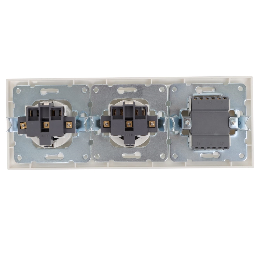 Aigostar - SADA 2x Zásuvka se spínačem 2x16A/250V SCHUKO