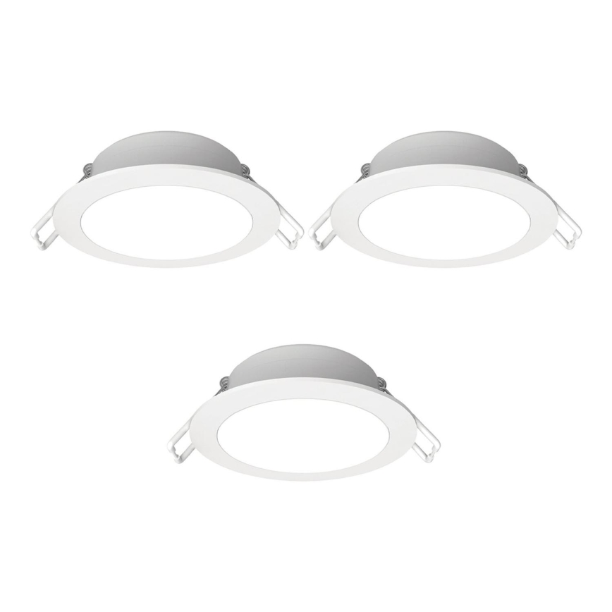 Aigostar - SADA 3x LED Koupelnové podhledové svítidlo LED/4,8W/230V 4000K IP65 bílá