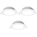 Aigostar - SADA 3x LED Koupelnové podhledové svítidlo LED/4,8W/230V IP65 bílá